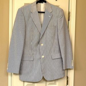 Men’s Seersucker Blazer 40R